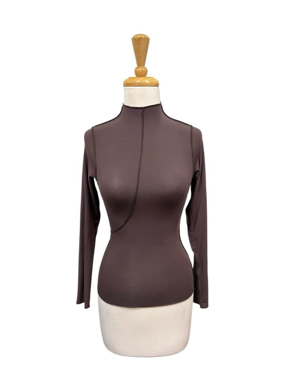 the line by K Zane Brown Top Size Xs Chocolate Brown Long Sleeve